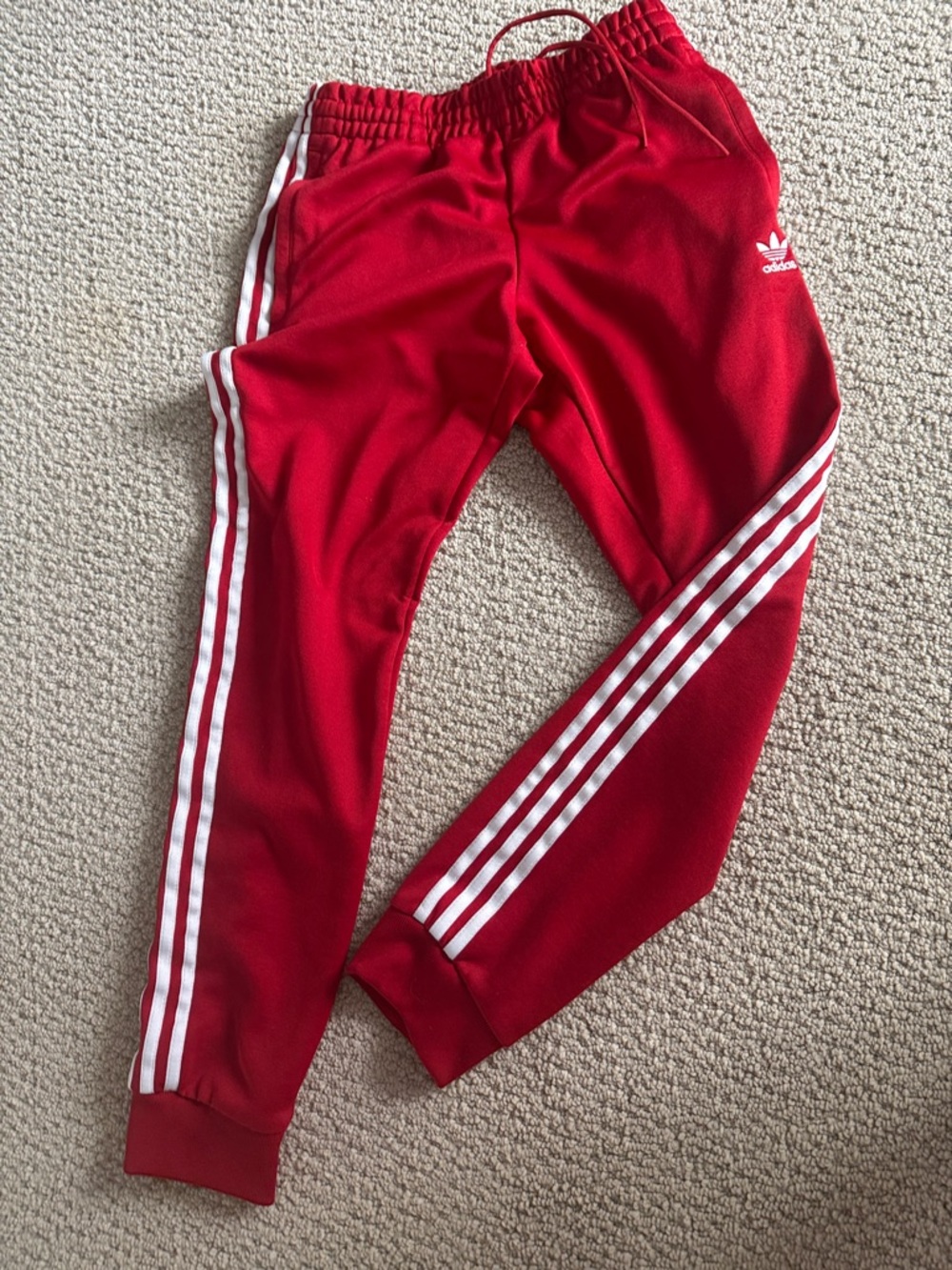 adidas Originals Superstar Red Track Pants